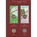 Альбом для монет серии «Российская и советская мультипликация» в альбоме с шубером, Том 1 б/у