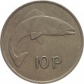 Ирландия 10 пенсов 1980 год - Лосось