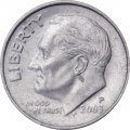 США 1 дайм (10 центов) 2003 год - Франклин Рузвельт (P)