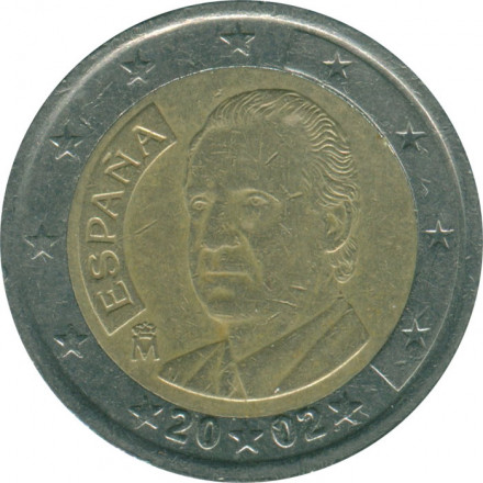 Испания 2 евро 2002 год - Король Хуан Карлос