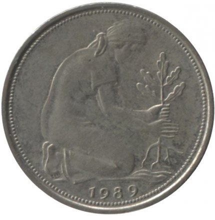 ФРГ 50 пфеннигов 1989 год (D)