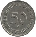 ФРГ 50 пфеннигов 1989 год (D)