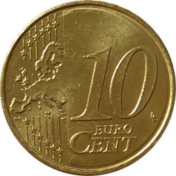 Франция 10 евроцентов 2014 год