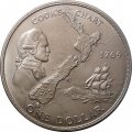 Новая Зеландия 1 доллар 1969 год - 200 лет путешествию Капитана Кука