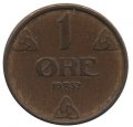Норвегия 1 эре 1952 год - Король Хокон VII (старый тип)