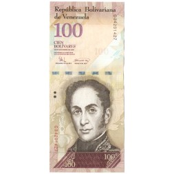 Венесуэла 100 боливаров 2008 год - степлер - XF