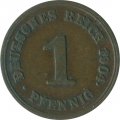 Германия 1 пфенниг 1904 год (G) 