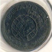 Монета Португальская Индия 60 сентаво 1959 год