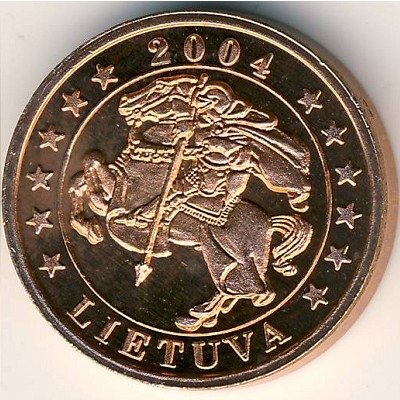 Литва 5 евроцентов 2004 год