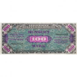Германия 100 марок 1944 год - Советская зона оккупации - VF-