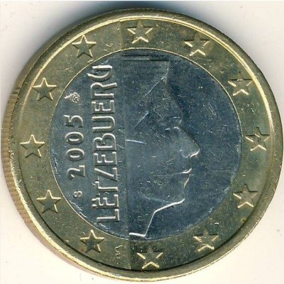 Люксембург 1 евро 2005 год