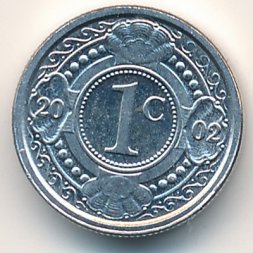 Антильские острова 1 цент 2002 год