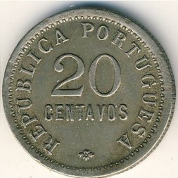 Ангола 20 сентаво 1922 год