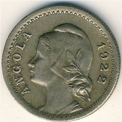 Ангола 20 сентаво 1922 год