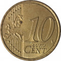 Австрия 10 евроцентов 2010 год