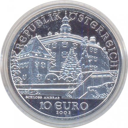 Австрия 10 евро 2002 год - Замок Амбрас