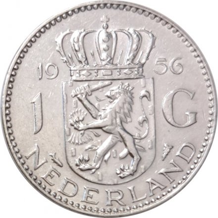 Нидерланды 1 гульден 1956 год - Королева Юлиана