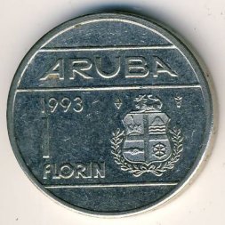 Аруба 1 флорин 1993 год