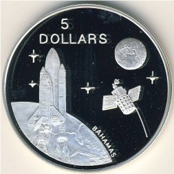 Багамские острова 5 долларов 1994 год