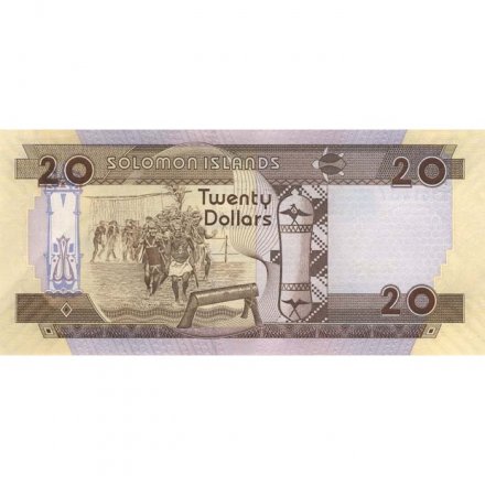 Соломоновы острова 20 долларов 2006 год - Танец воинов UNC