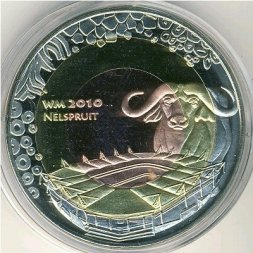 Фиджи 1 доллар 2010 год - Азиатский Буйвол