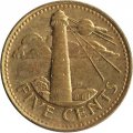Барбадос 5 центов 1998