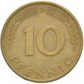 ФРГ 10 пфеннигов 1972 год - D