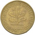 ФРГ 10 пфеннигов 1972 год - D
