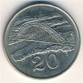 Зимбабве 20 центов 1996 год