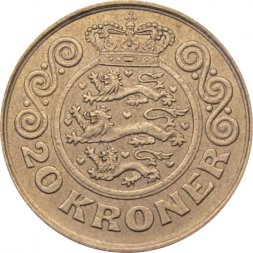 Дания 20 крон 1999 год - Королева Маргрете II
