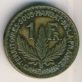 Камерун 1 франк 1925 год