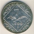 Австрия 7 крейцеров 1802 год