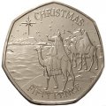 Гибралтар 50 пенсов 2022 год - Рождество