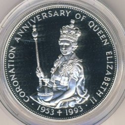 Восточные Карибы 10 долларов 1993 год