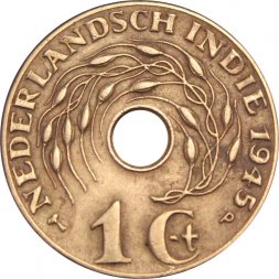 Нидерландская Индия 1 цент 1945 год (P)