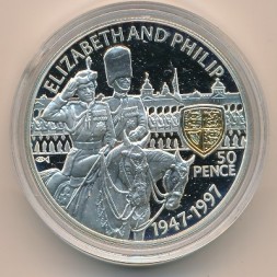 Остров Святой Елены 50 пенсов 1997 год