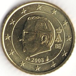 Бельгия 50 евроцентов 2008 год
