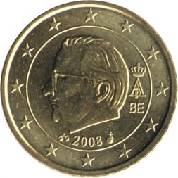 Бельгия 50 евроцентов 2008 год