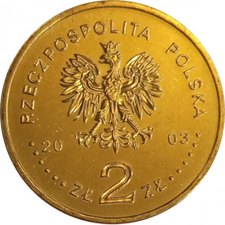 Польша 2 злотых 2003 год - 150 лет нефтяной и газовой промышленности