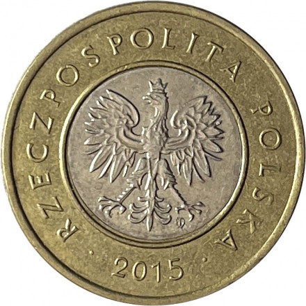 Польша 2 злотых 2015 год