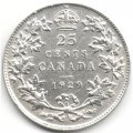 Канада 25 центов 1929 год