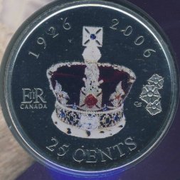 Канада 25 центов 2006 год