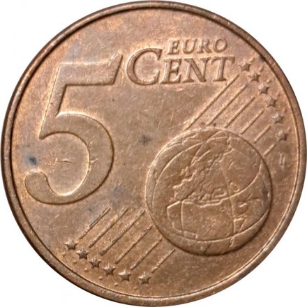 Люксембург 5 евроцентов 2009 год