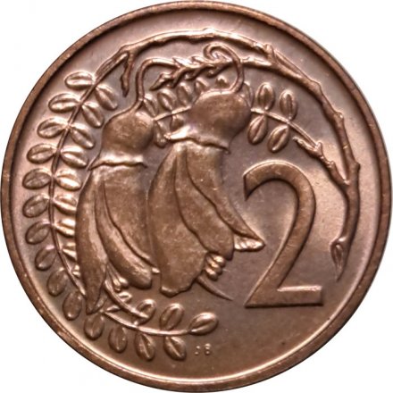 Новая Зеландия 2 цента 1970 год - Цветки куаваи