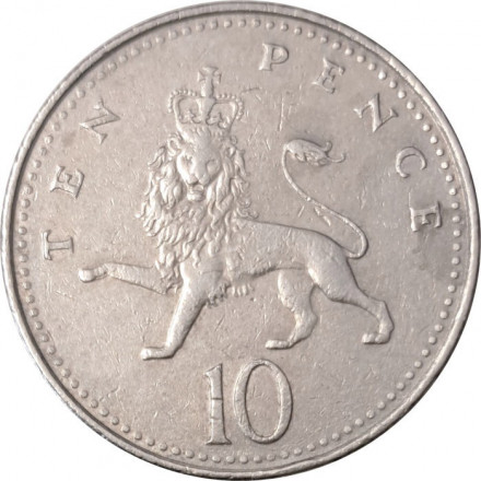 Великобритания 10 пенсов 2000 год