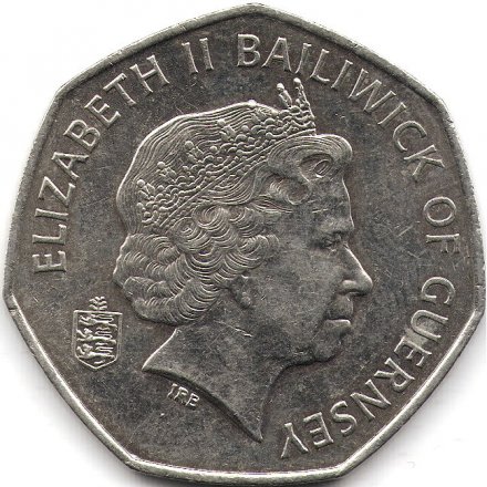 Гернси 50 пенсов 2008 год