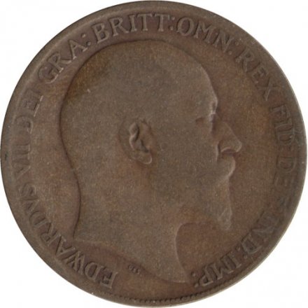 Великобритания 1 пенни 1908 год
