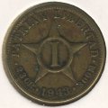 Куба 1 сентаво 1943 год