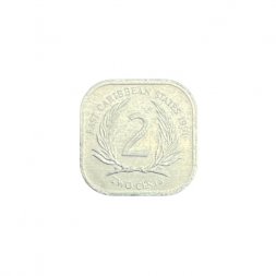Восточные Карибы 2 цента 1991 год