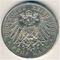 Саксония 5 марок 1909 год